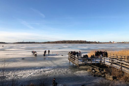 isvakslektion för skolklasser