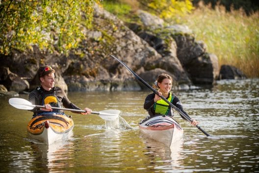 Paddling på Mälaren